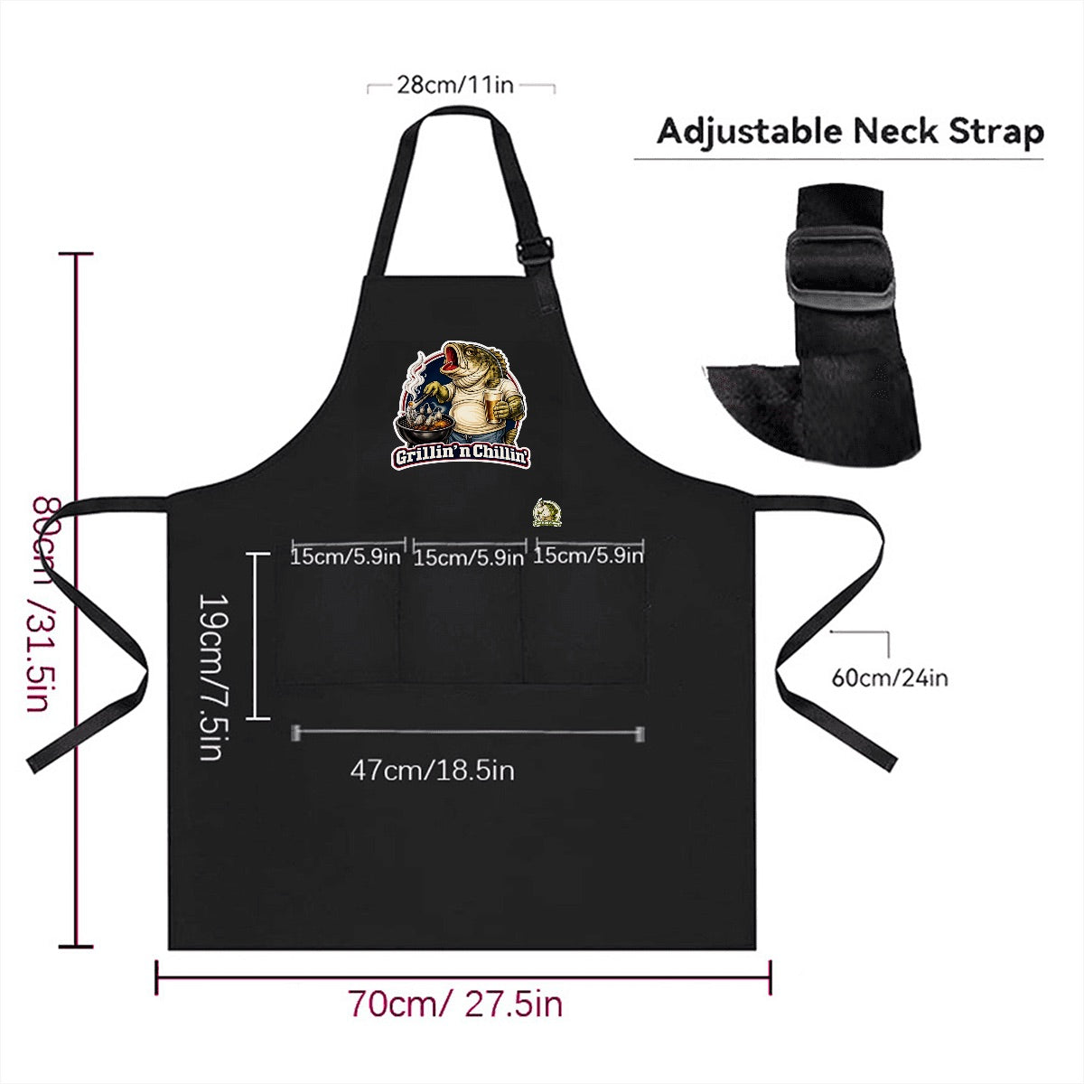“Grillin n’ Chillin” Apron